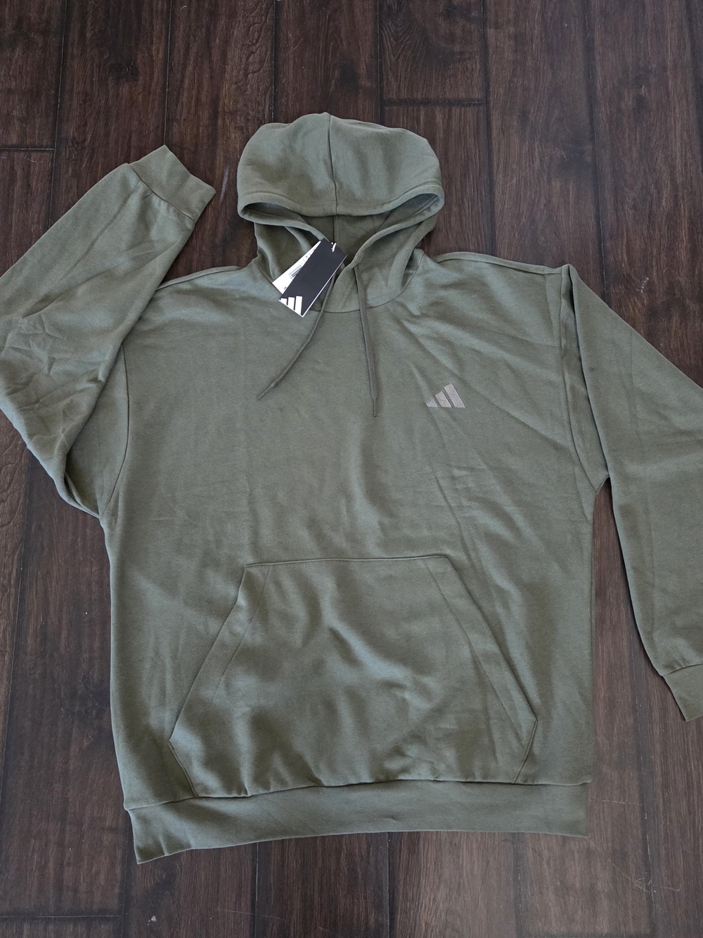 adidas Men's Olive Green Pullover Hoodie XL